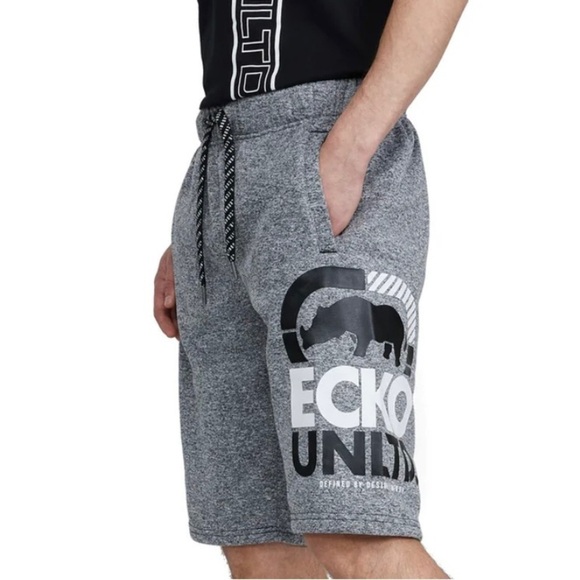 Ecko Unltd. Structural Rhino Fleece Shorts Sz. S grey - Picture 1 of 7